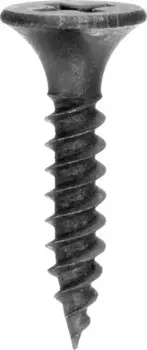 Саморез СГМ гипсокартон-металл 3.5 мм x 1.6 см (PH2), фосфатированное покрытие, черный, 15000 шт., ЗУБР Профессионал (4-300010-35-016)