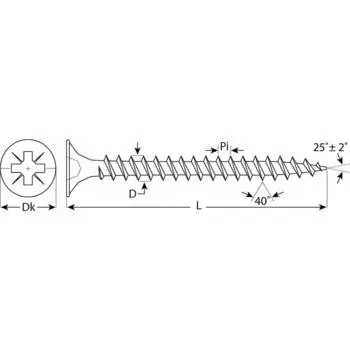 Саморез универсальный 4мм x 40мм (PH2), желтопассивированный покрытие, желтый цинк, 7000шт., ЗУБР (4-300390-40-040)