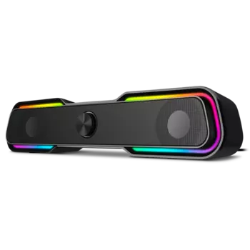 Саундбар 2.0 SVEN 450, 10 Вт, AUX, Bluetooth, подсветка, черный (SV-020958)