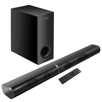 Саундбар 2.1 Ginzzu GM-506, 100 Вт, AUX, USB, Bluetooth, черный