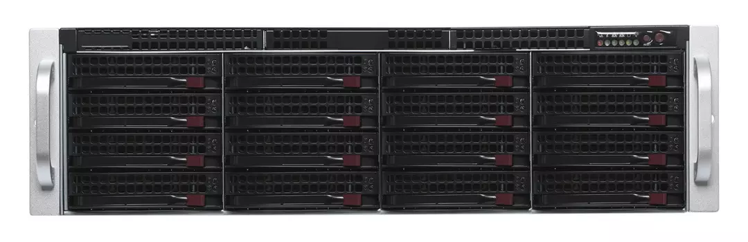 Сервер iRU Rock S3216P, 1xIntel Xeon Silver 4215R (up2), 4x32Gb RAM, 2x480Gb SATA SSD, 16x3.5" HS, noDVD, 2x10GLAN, IPMI, 2x1200 Вт, 3U (S3216P)