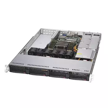 Сервер Supermicro AS-1014S-WTRT, 1xAMD EPYC 7352, 8x32Gb RAM, 2x480Gb SATA SSD, 4x2.5/3.5" HS, AOC-S3108L-H8iR-16DD, noDVD, 2x10GLAN, IPMI, 2x500 Вт, 1U (AS-1014S-WTRT-98078)