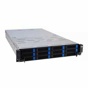 Серверная платформа ASUS RS720-E11-RS12U, 2xSocket4677, 32xDDR5, 12x2.5/3.5 HDD HS, 2xM.2-PCI-E, No LAN, ASMB11-iKVM, Redundant 2x2600 Вт, 2U (90SF01Z1-M00260)