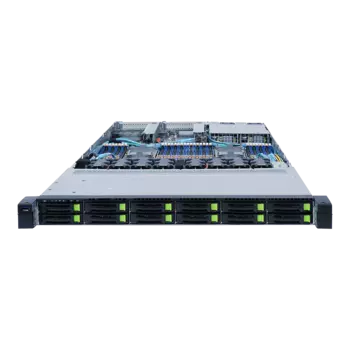 Серверная платформа Gigabyte R182-NC0, 2xSocket4189, 32xDDR4, 12x2.5 HDD HS, 2x1 Гбит/c, AMI MegaRAC SP-X, Redundant 2x1300 Вт, 1U (6NR182NC0MR-00)