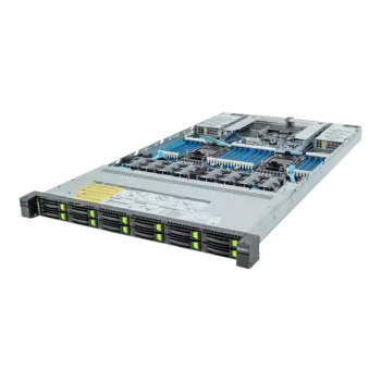 Серверная платформа Gigabyte R183-S92, 2xSocket4677, 32xDDR5, 12x2.5 HDD HS, 2xGLAN, AMI MegaRAC SP-X, Redundant 2x1600 Вт, 1U (6NR183S92DR000AAD1)