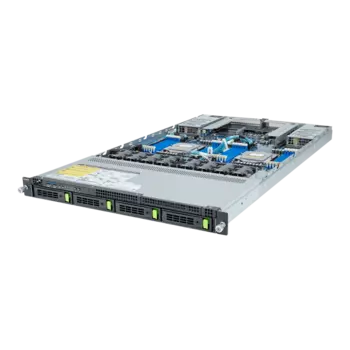 Серверная платформа Gigabyte R183-Z90, 2xSocket SP5, 24xDDR5, 4x2.5/3.5 HDD HS, 3-PCI-E, 2xGLAN, AMI MegaRAC SP-X, Redundant 2x1600 Вт, 1U (R183-Z90-AAV1)