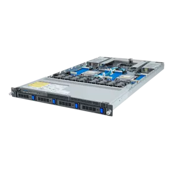 Серверная платформа Gigabyte R183-Z90, 2xSocket SP5, 24xDDR5, 4x2.5/3.5 HDD HS, 3-PCI-E, 2xGLAN, AMI MegaRAC SP-X, Redundant 2x1600 Вт, 1U (R183-Z90-AAD2)