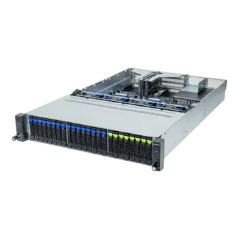 Серверная платформа Gigabyte R263-Z32, 1xSocket SP5, 12xDDR5, 24x2.5 HDD HS, 1xM.2-PCI-E, 2xGLAN, GMC, Redundant 2x1300 Вт, 2U (R263-Z32-AAC1)