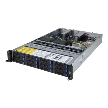 Серверная платформа Gigabyte R281-3C2, 2xSocket3647, 24xDDR4, 12x3.5 HDD HS + 2x2.5 HS, 2GLAN, IPMI, Redundant 2x1200 Вт, 2U (6NR2813C2MR-00)