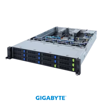 Серверная платформа Gigabyte R282-3C0, 2xSocket4189, 32xDDR4, 12x2.5/3.5 HDD HS + 2x2.5 HS, 2xGLAN, AMI MegaRAC SP-X, Redundant 2x1600 Вт, 2U (6NR2823C0MR-00-101)