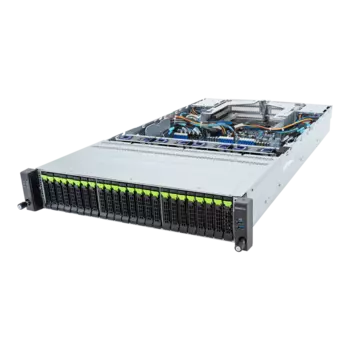 Серверная платформа Gigabyte R283-Z96-AAE1, 2xSocket SP5, 24xDDR5, 24x2.5 HDD HS + 4x2.5 HS, 2xM.2-PCI-E, 2xGLAN, AMI MegaRAC SP-X, Redundant 2x2000 Вт, 2U (6NR283Z96DR000AAE1)