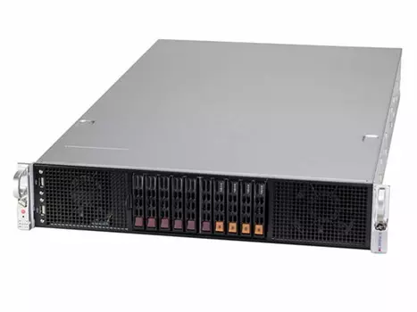 Серверная платформа SuperMicro 220GP-TNR, 2xSocket4189, 16xDDR4, 10x2.5 HDD HS, 2xM.2-PCI-E, No LAN, IPMI, Redundant 2x2600 Вт, 2U (SYS-220GP-TNR)
