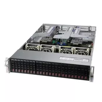 Серверная платформа SuperMicro 220U-TNR, 2xSocket4189, 32xDDR4, 24x2.5 HDD HS, 2x10GLAN, Redundant 2x1600 Вт, 2U (SYS-220U-TNR_3)