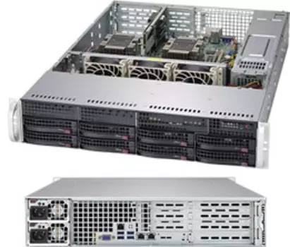 Серверная платформа SuperMicro 6029P-WTR, 2xSocket3647, 12xDDR4, 8x3.5 HDD HS, 1xM.2, 2GLAN, IPMI, Redundant 2x1000 Вт, 2U (SYS-6029P-WTR)