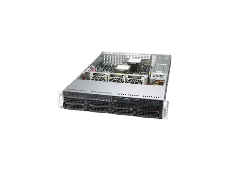 Серверная платформа SuperMicro 620P-TR, 2xSocket4189, 16xDDR4, 8x3.5 HDD HS, 1xM.2-PCI-E, 2GLAN, IPMI, Redundant 2x1200 Вт, 2U (SYS-620P-TR)