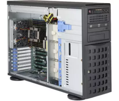 Серверная платформа SuperMicro 7049P-TRT, 2xSocket3647, 16xDDR4, 8x2.5/3.5 HDD HS, 1xM.2, 2x10GLAN, IPMI, Redundant 2x1200 Вт, Tower (SYS-7049P-TRT)
