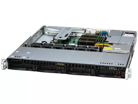 Серверная платформа SuperMicro SYS-511R-M, 1xLGA1700, 4xDDR5, 4x3.5 HDD HS, 2xM.2-PCI-E, 2xGLAN, IPMI, Redundant 1x600 Вт, 1U (CSE-813MF2TS-R0RCNBP)