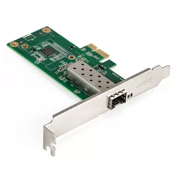 Сетевая карта ExeGate EXE-i210-F1, 1xSFP, 1 Гб/с, PCI-Ex1, Bulk (EX296228RUS)