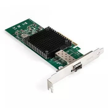 Сетевая карта ExeGate EXE-X520-DA1, 1xSFP+, 10 Гб/с, PCI-Ex8, Retail (EX296227RUS)
