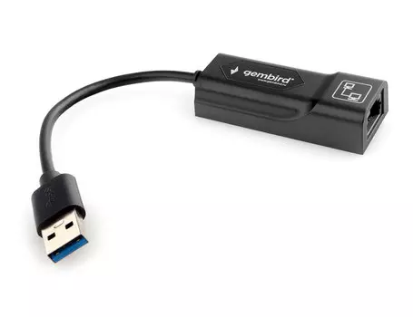 Сетевая карта Gembird NIC-U5, 1xRJ-45, 1 Гбит/с, USB 3.0, Retail (NIC-U5)