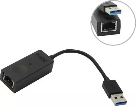 Сетевая карта Lenovo ThinkPad, 1xRJ-45, 100 Мбит/с, USB 3.0, Bulk (4X90S91830)