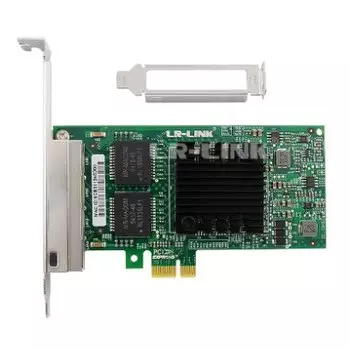 Сетевая карта LR-Link, 4xRJ-45, 1 Гб/с, PCI-Ex1, Retail (LREC9224PT)