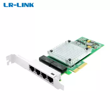 Сетевая карта LR-LINK LRES2041PT, 4xRJ-45, 1 Гб/с, PCI-Ex16, Retail