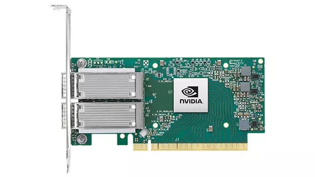 Сетевая карта Mellanox ConnectX-5, 2xQSFP28, 100 Гб/с, PCI-Ex16, Retail (MCX516A-CDAT)
