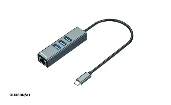 Сетевая карта Origo OU330N, 1xRJ-45, 1 Гбит/с, USB 3.0 TypeC, Retail (OU330N/A1A)