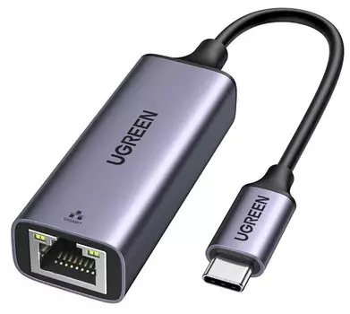 Сетевая карта Ugreen CM199, 1xRJ-45, 1 Гбит/с, USB Type-C, Retail (50737)