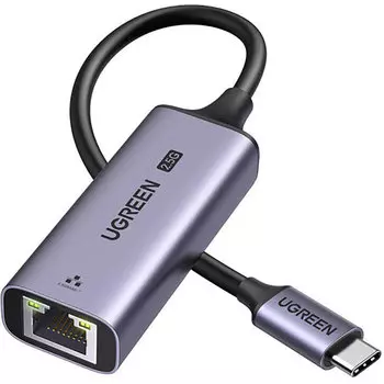 Сетевая карта Ugreen CM648, 1xRJ-45, 2.5 Гбит/с, USB Type-C, Retail (25052)