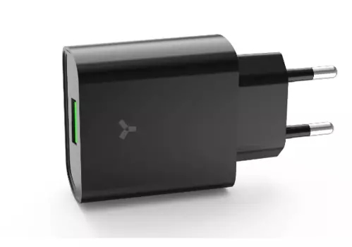 Сетевое зарядное устройство Accesstyle Sunset 18WU 18W, 1USB, Quick Charge, PD, 3A, черный (Sunset 18WU Black)