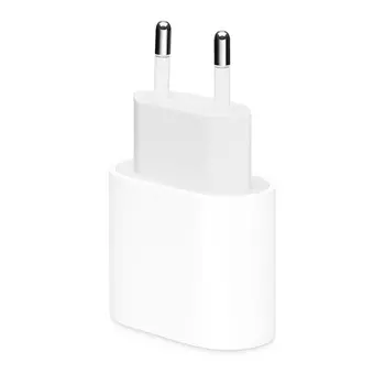 Сетевое зарядное устройство Apple Power Adapter 18W, 1USB, USB type-C, Quick Charge, PD, белый (MU7V2ZM/A)