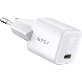 Сетевое зарядное устройство Aukey Omnia 2 20 Вт, EU, USB type-C, Quick Charge, PD, черный (AWC-PA-B1TW)