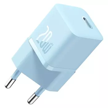Сетевое зарядное устройство BASEUS GaN5 Fast Charger (mini) 1C 20W CCGN050103 20 Вт, EU, USB type-C, Quick Charge, PD, синий (CCGN050103)