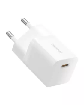 Сетевое зарядное устройство BASEUS GaN5 Mini 1C 25 Вт, EU, USB type-C, Quick Charge, PD, белый (P10110909213-00)