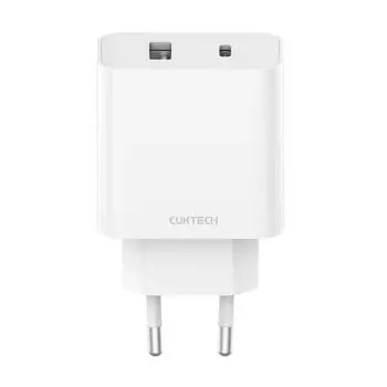 Сетевое зарядное устройство CUKTECH A19 EU 30 Вт, USB, EU, USB type-C, белый (A19 EU)