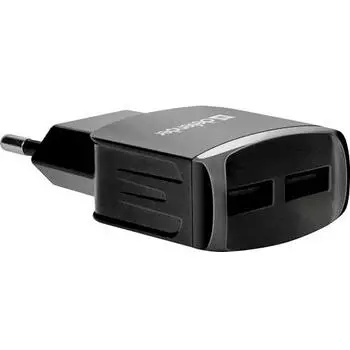 Сетевое зарядное устройство Defender UPA-22, 2USB, 2.1A, черный (83579)