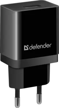 Сетевое зарядное устройство Defender UPC-11, 1USB, 2.1A, черный (83556), кабель microUSB