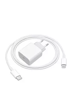 Сетевое зарядное устройство Exployd Quinsy EX-Z-1168 18Вт, USB type-C, Quick Charge, PD, 3A, белый (EX-Z-1168), Lightning 8pin