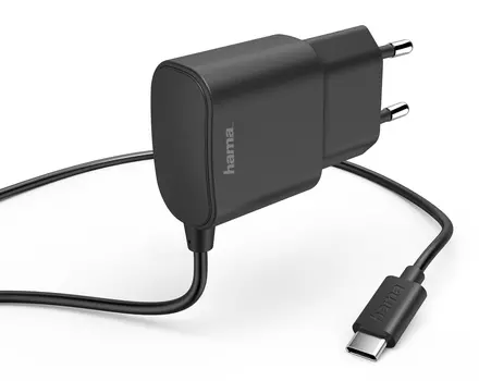 Сетевое зарядное устройство Hama H-183242 12W, USB type-C, 2.4A, черный (00183242)