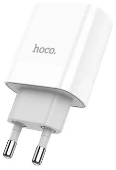 Сетевое зарядное устройство Hoco C80A 20 Вт, USB, USB type-C, Quick Charge, PD, 3А, белый