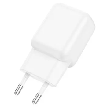 Сетевое зарядное устройство Hoco C96A, USB, 2.1A, белый (6931474766014), micro USB