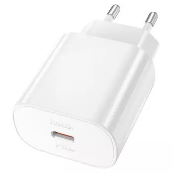 Сетевое зарядное устройство Hoco N22 Jetta 25Вт, USB type-C, Quick Charge, PD, 3A, белый (213948)