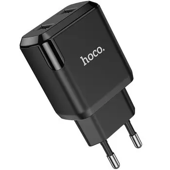 Сетевое зарядное устройство Hoco N7 Speedy, 2USB, 2.1A, черный (6931474740540)