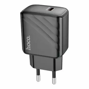 Сетевое зарядное устройство Hoco Value CS22A 30 Вт, EU, USB type-C, PD, черный (6942007609913)