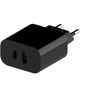 Сетевое зарядное устройство Maxvi CHL-602PD 30Вт, USB, USB type-C, Quick Charge, 3A, черный