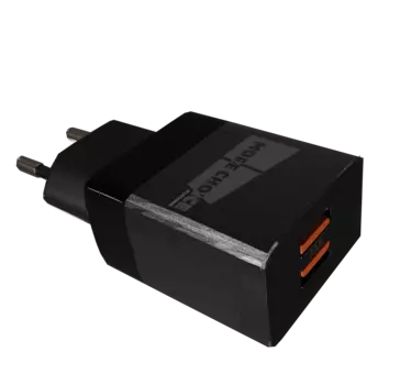 Сетевое зарядное устройство More Choice NC24 , 2USB, 2.1A, черный