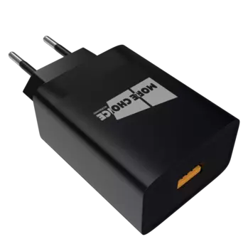 Сетевое зарядное устройство More Choice NC52QC , 1USB, Quick Charge, 3A, черный