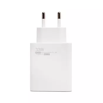 Сетевое зарядное устройство ORG 33 Вт, USB, EU, белый (222024), кабель USB Type A/USB Type C